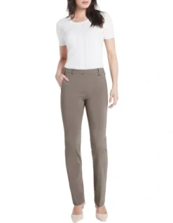 Bengaline Full Length Pants In Soft Mushroom -Myer Fashion Store 943066450 2 720x928
