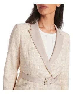 Fallon Belted Jacket In Ivory 9 Fallon Belted Jacket In Ivory -Myer Fashion Store 943072750 4 1 720x928
