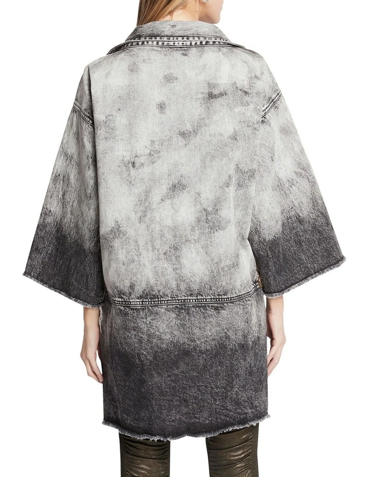 The Thunder Cloud Oversized Trench Jacket In Black/Grey 4 The Thunder Cloud Oversized Trench Jacket In Black/Grey - Image 2