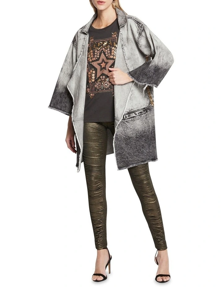 The Thunder Cloud Oversized Trench Jacket In Black/Grey 7 The Thunder Cloud Oversized Trench Jacket In Black/Grey - Image 5