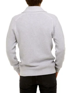 Brooksfield Shawl Collar Cardigan In Grey -Myer Fashion Store 943185790 3 720x928