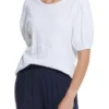 Short Sleeve Crinkle Tee In White -Myer Fashion Store 944985700 1 720x928