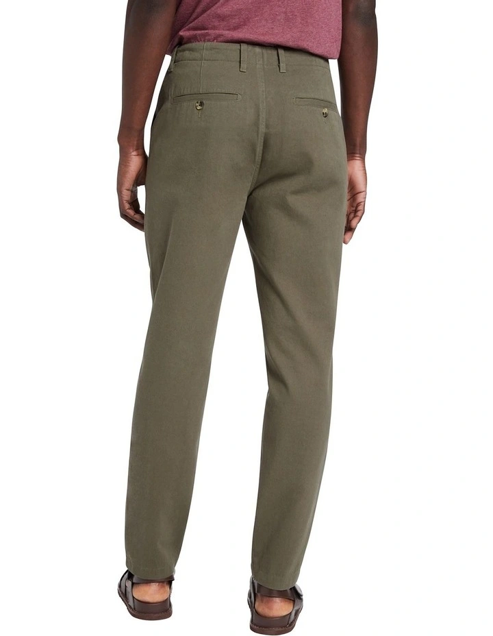 Webb Chino Pant In Dark Green 5 Webb Chino Pant In Dark Green - Image 3