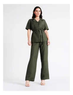 Basque Straight Leg Pant In Khaki -Myer Fashion Store 945496270 5 720x928