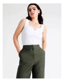 Basque Straight Leg Pant In Khaki -Myer Fashion Store 945496270 6 720x928