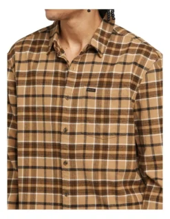 Wrangler Flanny Check Shirt In Tan -Myer Fashion Store 945669430 4 720x928