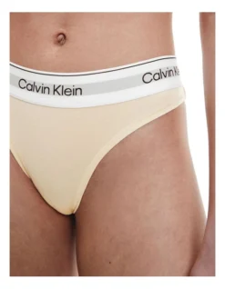 Calvin Klein Modern Cotton Naturals Thong Brief In Beige 8 Calvin Klein Modern Cotton Naturals Thong Brief In Beige -Myer Fashion Store 945687700 946040410 3 720x928