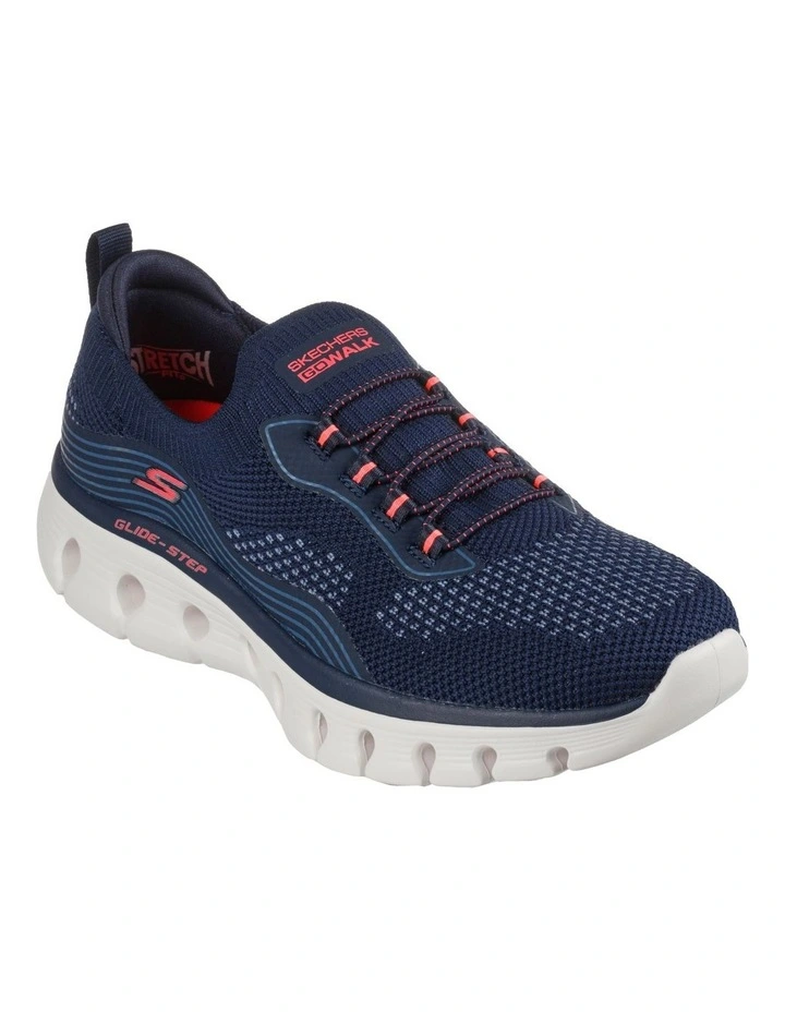 Skechers Go Walk Glide Step Flex Shoe In Navy 3 Skechers Go Walk Glide Step Flex Shoe In Navy