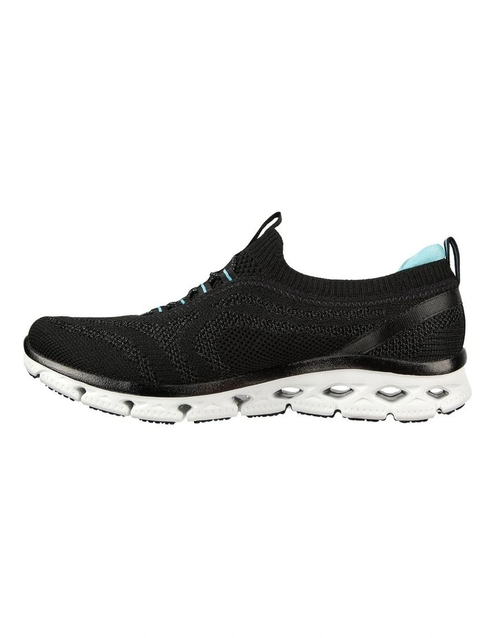 Skechers Glide-Step Flex Good Dream Shoe In Black/Light Blue 5 Skechers Glide-Step Flex Good Dream Shoe In Black/Light Blue - Image 3