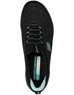 Skechers Glide-Step Flex Good Dream Shoe In Black/Light Blue 10 Skechers Glide-Step Flex Good Dream Shoe In Black/Light Blue -Myer Fashion Store 945703720 4 2 720x928