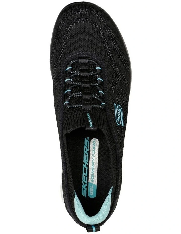 Skechers Glide-Step Flex Good Dream Shoe In Black/Light Blue 6 Skechers Glide-Step Flex Good Dream Shoe In Black/Light Blue - Image 4