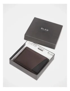 2 In 1 Wallet And Credit Card Holder In Brown/Black