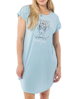 Tinkerbell Nightie In Aqua