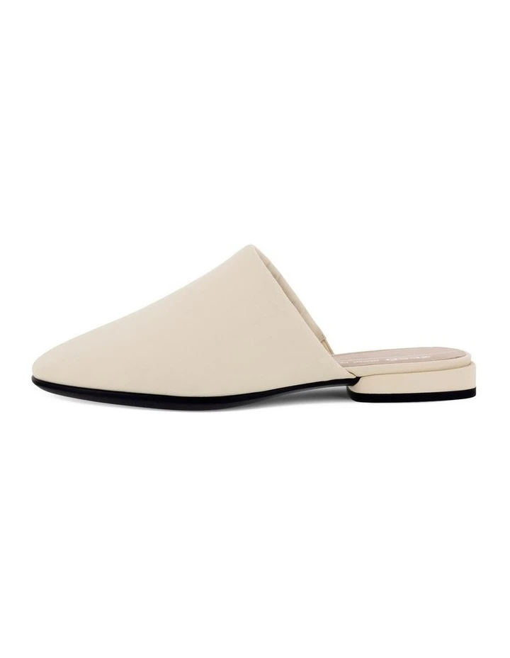 ECCO Anine Squared Womens Mule Shoe In Cream 4 ECCO Anine Squared Womens Mule Shoe In Cream - Image 2