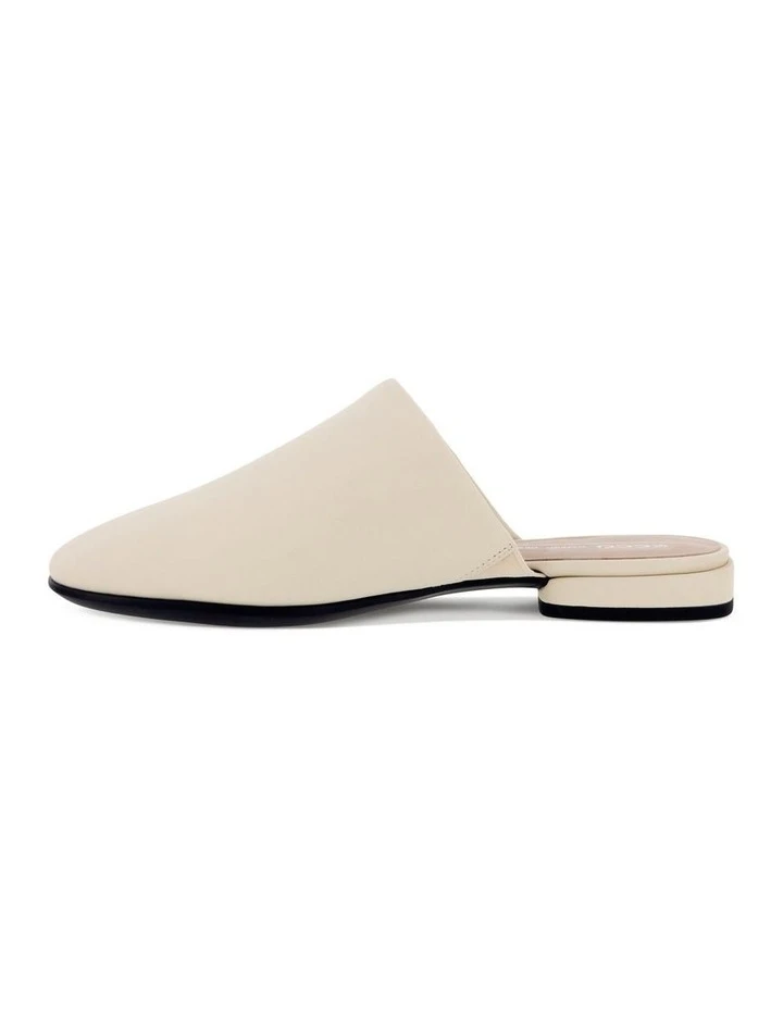 ECCO Anine Squared Womens Mule Shoe In Cream 6 ECCO Anine Squared Womens Mule Shoe In Cream - Image 4