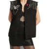 Onyx Skies Denim Vest In Black -Myer Fashion Store 946335700 1 720x928