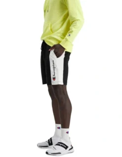 Champion French Terry Panel Short In Black -Myer Fashion Store 946368640 2 720x928