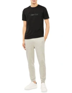 Calvin Klein Knit Cotton Blend Pant In Grey Heather 7 Calvin Klein Knit Cotton Blend Pant In Grey Heather -Myer Fashion Store 946437580 3 720x928