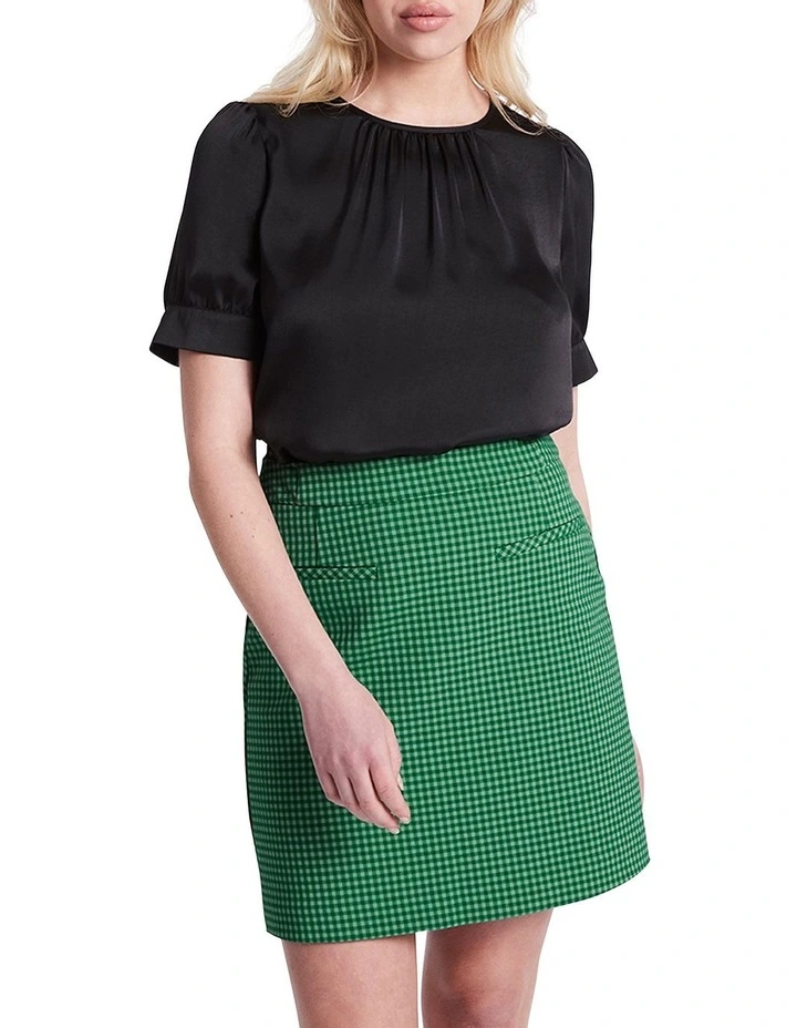 Joni Short Sleeve Top In Black 3 Joni Short Sleeve Top In Black