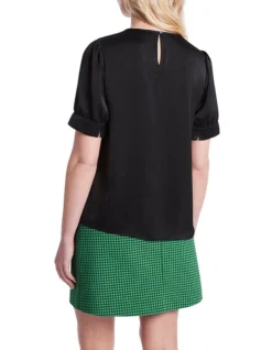 Joni Short Sleeve Top In Black 8 Joni Short Sleeve Top In Black -Myer Fashion Store 947193670 3 720x928