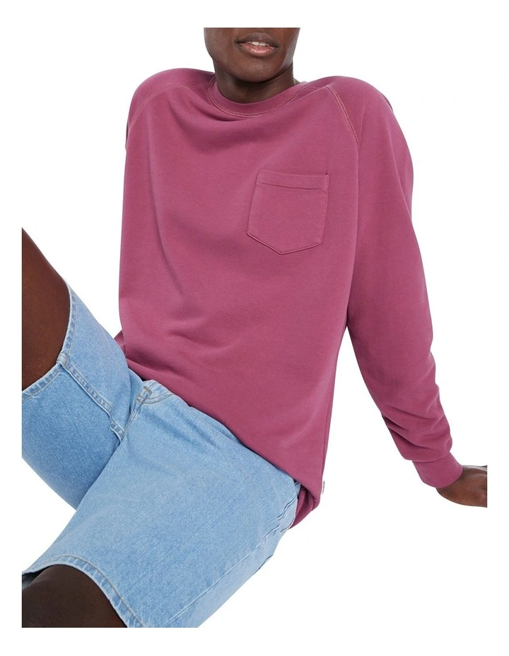 Sawyer Sweater In Berry 6 Sawyer Sweater In Berry - Image 4