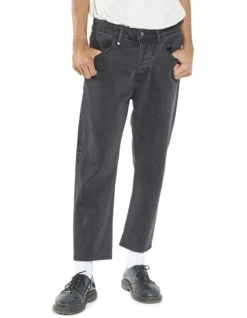 Chopped Denim Jean In Black