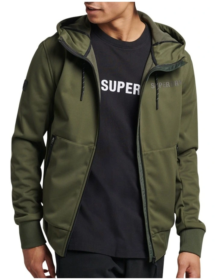 Code Tech Softshell Jacket In Dark Moss 3 Code Tech Softshell Jacket In Dark Moss