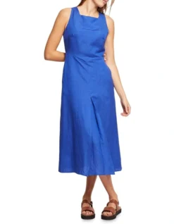 Oxford Charlotte Back Cutout Dress In Blue -Myer Fashion Store 947344870 5 720x928