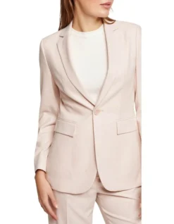 Oxford Ebony Eco Suit Jacket In Light Pink -Myer Fashion Store 947495530 4 720x928