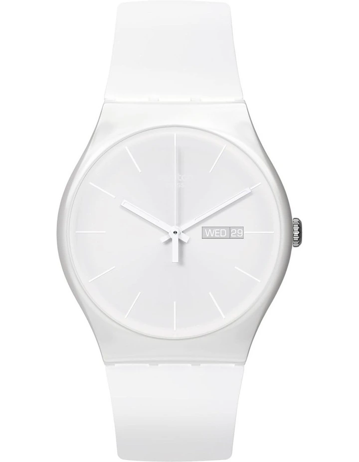 Swatch Rebel Again Watch In White 3 Swatch Rebel Again Watch In White