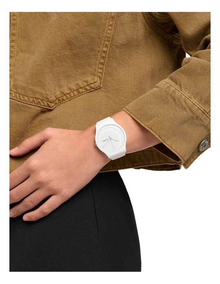 Swatch Rebel Again Watch In White 6 Swatch Rebel Again Watch In White - Image 4
