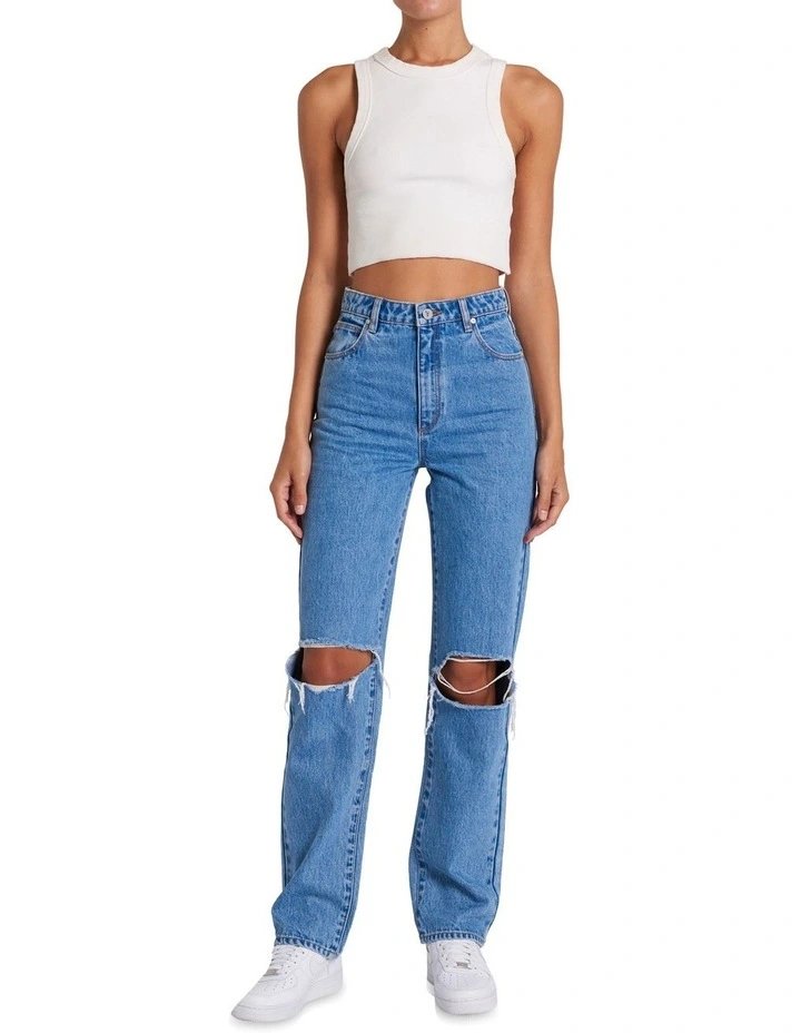 ABRAND JEANS A 94 High Straight Jean In Georgia 3 ABRAND JEANS A 94 High Straight Jean In Georgia