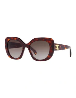 Celine CL40226U Sunglasses In Tortoise