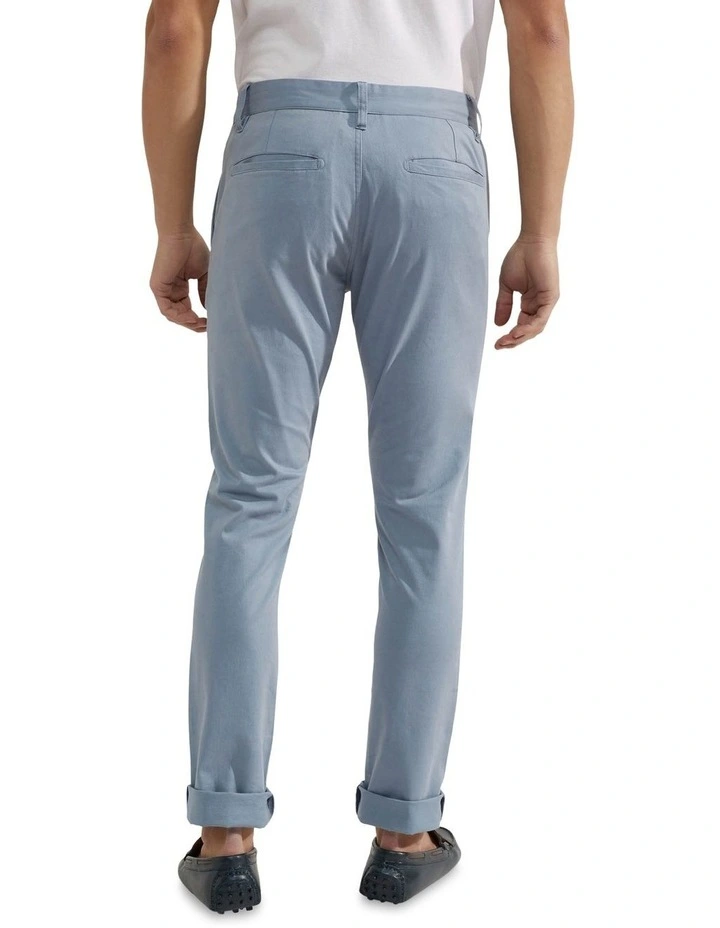 Oxford Stretch Organic Cotton Skinny Fit Chinos In Airforce Blue 5 Oxford Stretch Organic Cotton Skinny Fit Chinos In Airforce Blue - Image 3