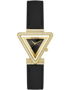 Guess Fame GW0504L5 34mm Silicone Watch In Black