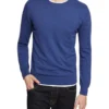Oxford Crew Neck Cotton Cashmere Pullover In Blue 1 Oxford Crew Neck Cotton Cashmere Pullover In Blue -Myer Fashion Store 948169360 1 720x928
