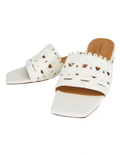 Can't Quit You Raffia Slide In White -Myer Fashion Store 948686320 5 720x928