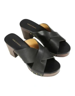 Midtown Clog Mule In Black 9 Midtown Clog Mule In Black -Myer Fashion Store 948686950 3 720x928