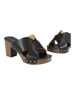 Midtown Clog Mule In Black 11 Midtown Clog Mule In Black -Myer Fashion Store 948686950 5 720x928