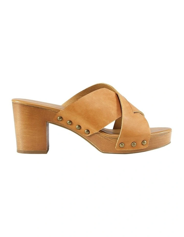 Midtown Clog Mule In Tan 3 Midtown Clog Mule In Tan