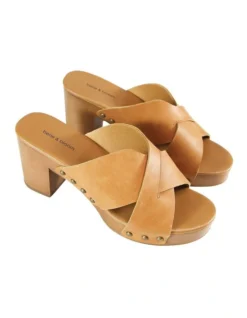 Midtown Clog Mule In Tan 9 Midtown Clog Mule In Tan -Myer Fashion Store 948687220 3 720x928