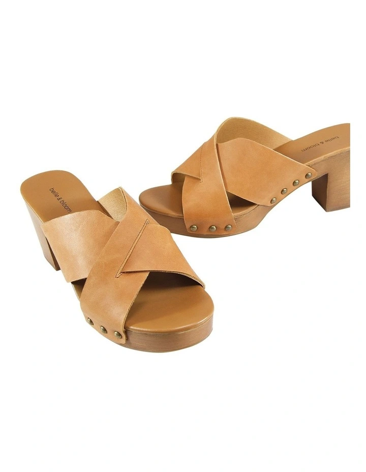 Midtown Clog Mule In Tan 7 Midtown Clog Mule In Tan - Image 5