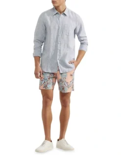 Oxford Holloway Pure Linen Shirt In Grass Green -Myer Fashion Store 948738520 5 720x928