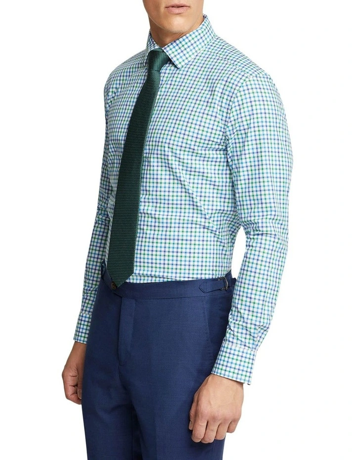 Oxford Beckton Check Shirt In Green 5 Oxford Beckton Check Shirt In Green - Image 3