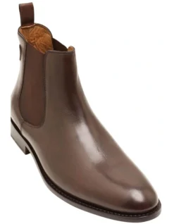 Oxford Gage Goodyear Welted Chelsea Boots In Chocolate -Myer Fashion Store 948937600 3 720x928