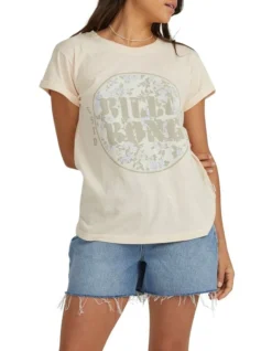 Billabong Sun Crush Tee In Almond Brown