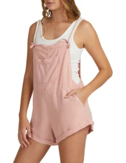 Billabong Wild Pursuit Overall In Ash Rose