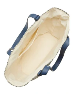 Oxford Kaya Woven Tote In Natural/Navy -Myer Fashion Store 949036420 4 720x928