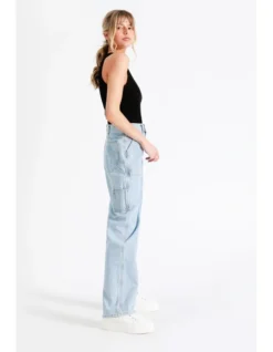 ONLY Gavin High Waisted Straight Cargo Jeans In Light Blue -Myer Fashion Store 949140550 6 720x928