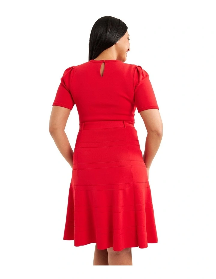 Margot Knit Dress In Flame Red 8 Margot Knit Dress In Flame Red - Image 6